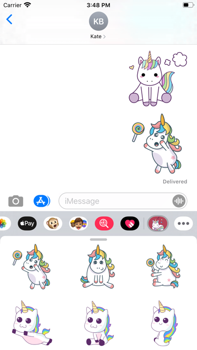 Screenshot #2 pour Fantasy Unicorn Stickers