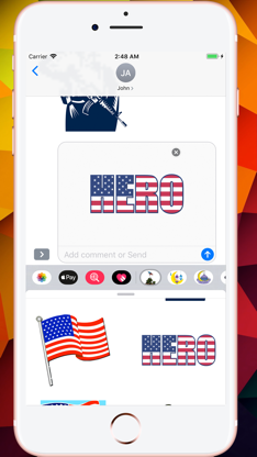 Memorial Day HD Stickers screenshot 6