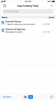 easy cooking timer iPhone Captures Décran 2