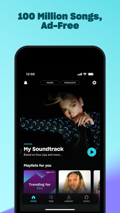 Screenshot 1 of Amazon Music: Songs & Podcasts App