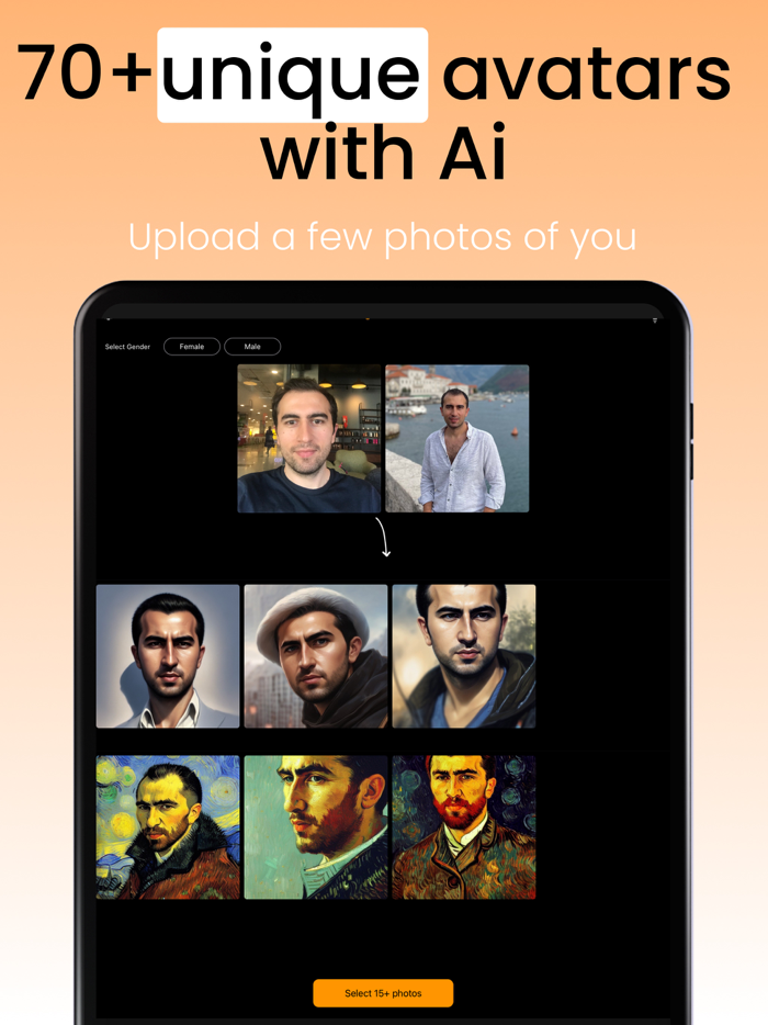 Down AiAvatar-Generator-Art