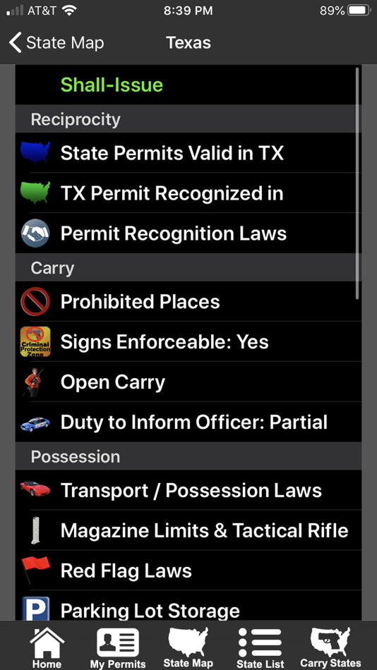 #2. CCW – Concealed Carry 50 State (iOS) Podle: Workman Consulting LLC