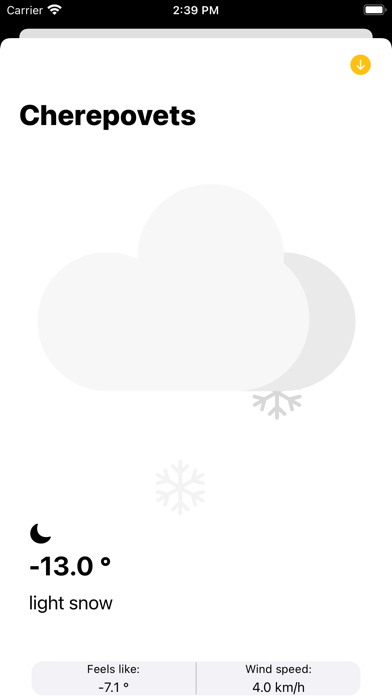 Minic Weather Screenshot