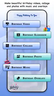 birthday music video maker iphone screenshot 1