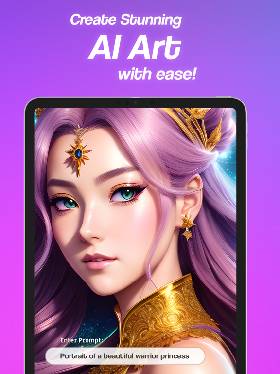 Anime AI Art Generator - Glyf iPad screenshot 1 - Graphics & Design app