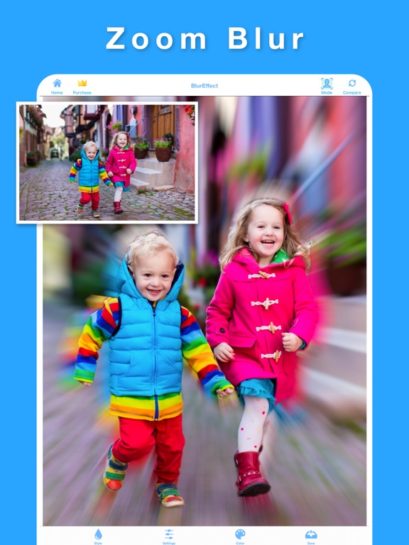 Blur Video & Photo BlurEffect iPad screenshot 4 - Photo & Video app