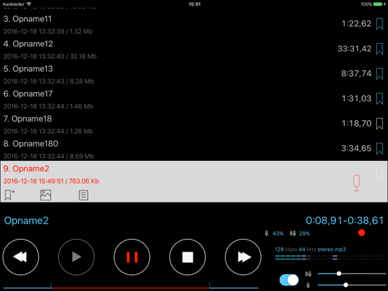 Alon Dictaphone - Stem Opname iPad app afbeelding 5