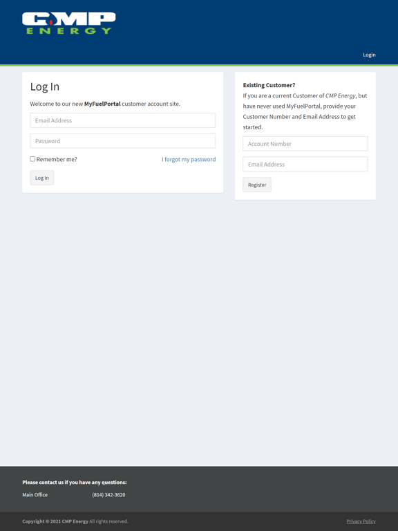 CMP Energy Online Portal