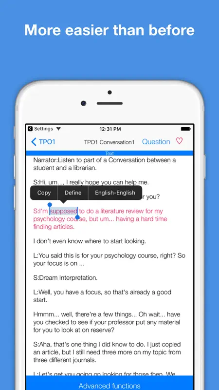 TPO TOEFL®リスニング-TOEFL® Plan screenshot 3 of 3
