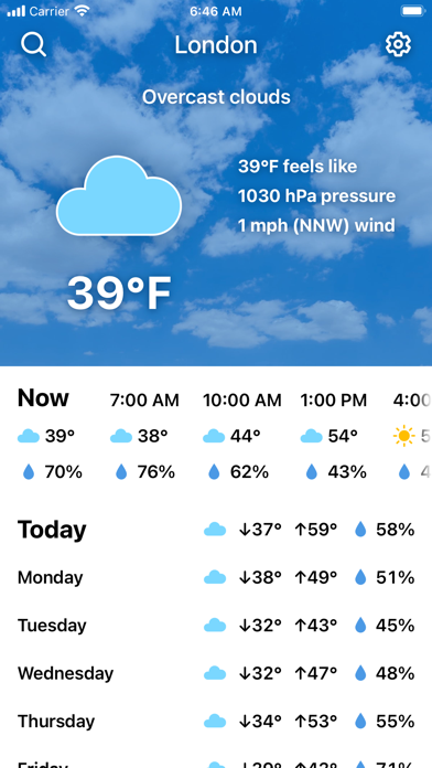 Weather and Climate Tracker Screenshot