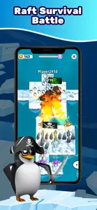 Penguin Raft War Survival Idle screenshot #2 for iPhone