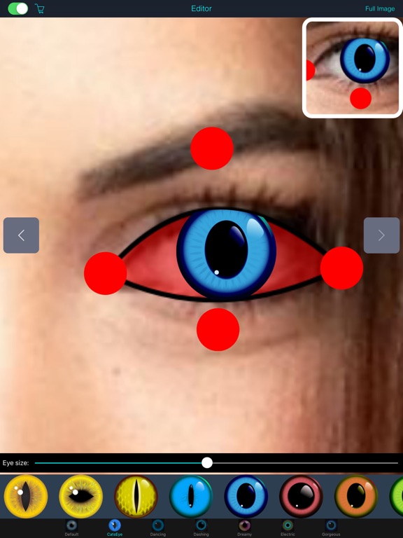 Eye Color Changer & Editor iPad screenshot 8 - Photo & Video app