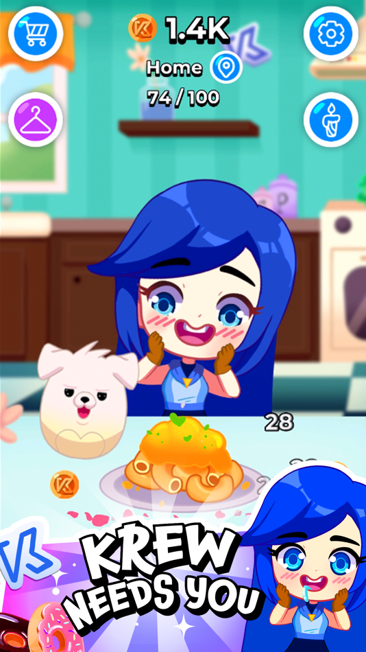 #3. KREW EATS (iOS) Podle: RHEI Creations Corp