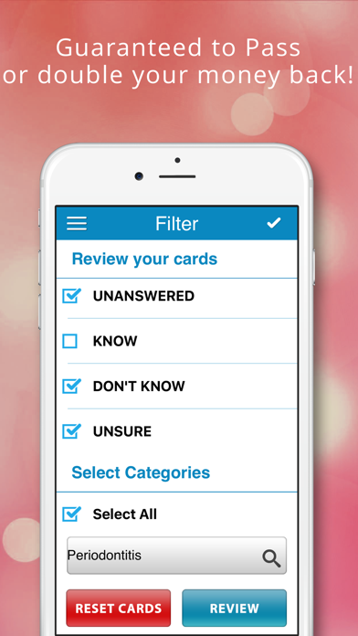 Periodontics Cram Cards Screenshot