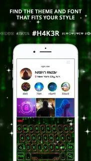fonts keyboard with led themes iphone screenshot 4