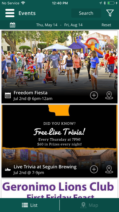 Visit Seguin TX! Screenshot 2 - AppWisp.com Visit Seguin TX! Screenshot 2 - AppWisp.com