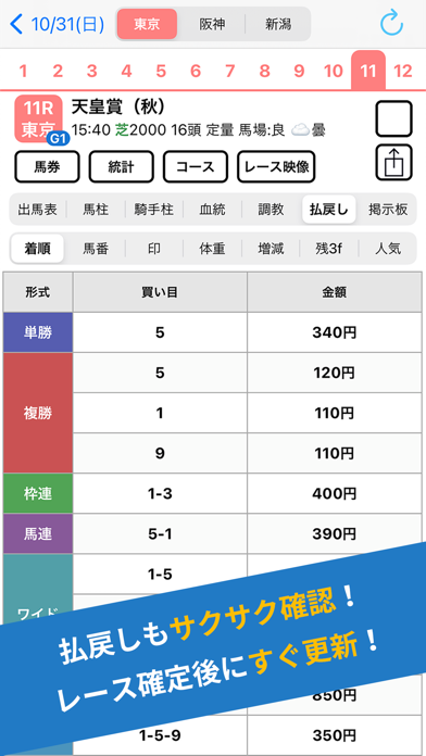 pakara 競馬の予想、投票と収支管理 screenshot1