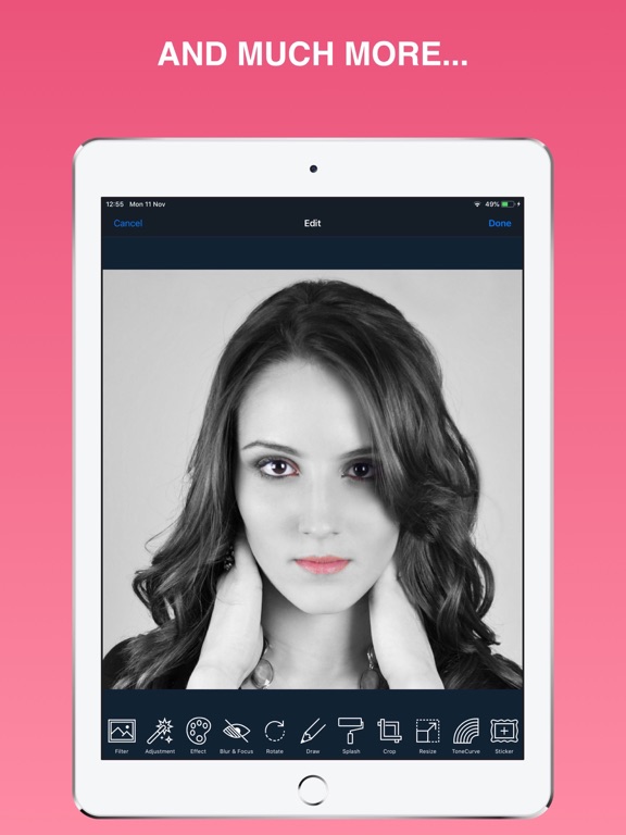 Face make up: beauty tool iPad screenshot 5 - Photo & Video app