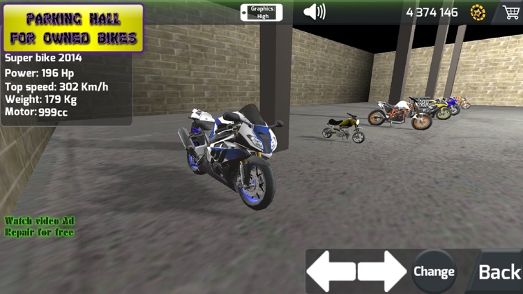 Motorbike Drag racing 3D screenshot-5