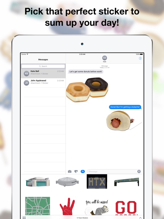 H-Town Stickers iPad screenshot 4 - Stickers app