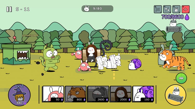 Battle Bunny:Tower Defense War screenshot-3