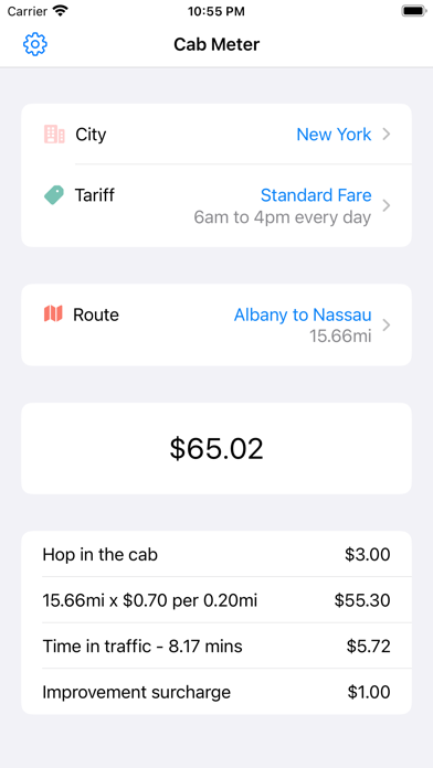 Taxi Meter USA - Cab Fares screenshot 4