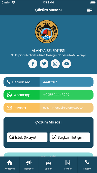 Alanya Belediyesi Mobil Screenshot