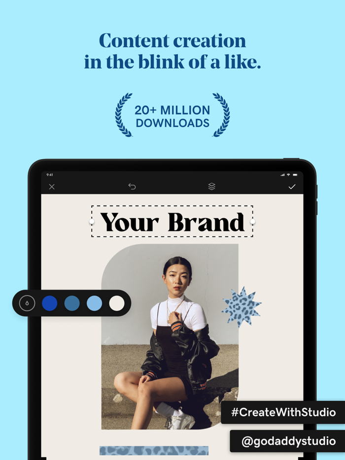 GoDaddy Studio Over Design