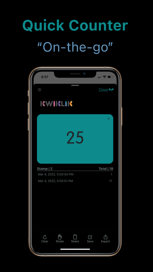 #3. KliksApp - An Elegant Counter (iOS) 由: Shlomo Avigdor