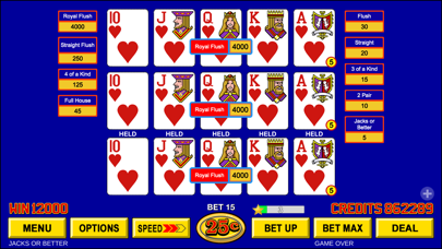 Video Poker ™ - Classic Games Screenshot