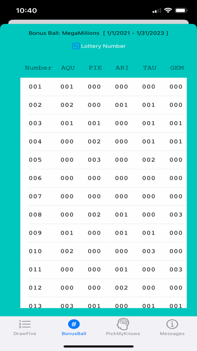 Lottery Snitch Screenshot