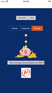 savings scorecard iphone screenshot 3