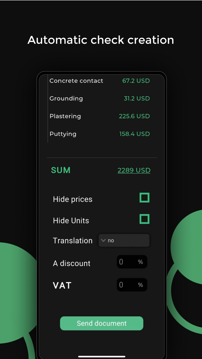 Stroy Estimate Calculator