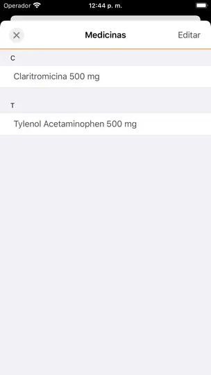 Captura de pantalla de Fiebre en iPhone 6