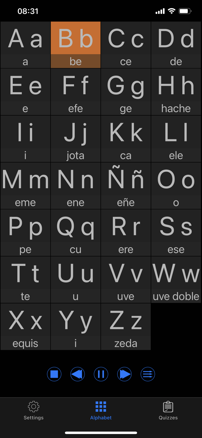 Spanish Alphabet Learn Easy