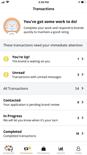 Intellifluence снимок экрана