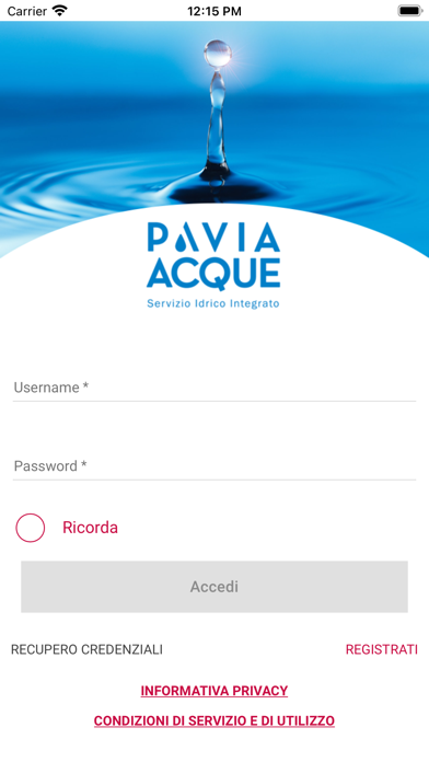 Pavia Acque Screenshot