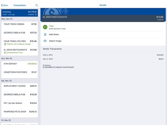 American Bank NC Mobile iPad screenshot 1 - Finance app