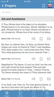 bahá'í prayers,writings,tools iphone screenshot 1