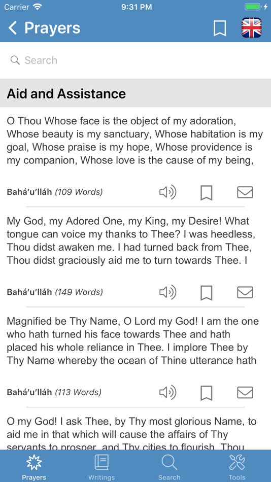 Bahá'í Prayers,Writings,Tools - 15.3.5 - (iOS)