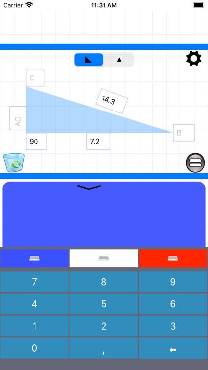 Triangle & Angle calculator screenshot-0