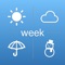 全国の天気予報・週間天気を瞬時に確認できるアプリケーションです。