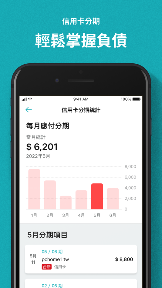 #6. 麻布記帳-自動記帳資產管理與收支理財Moneybook (iOS) By: Moneybook Co., Ltd.
