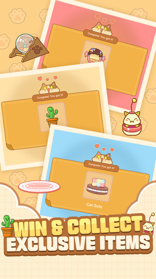 #6. Cat Time - 3 Tiles Match Game (iOS) By: Nox Interactive Technology Limited
