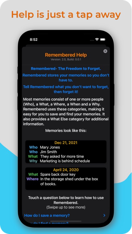 Remembered: Back Up Your Brain screenshot-3