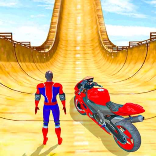 Mega Ramp Bike stunt Rider 3D iOS App