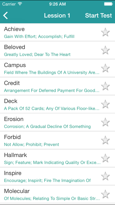 IELTS Vocabulary 4000 Academic Screenshot