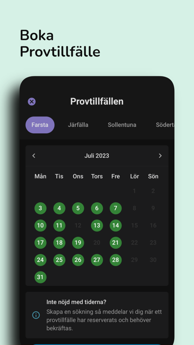 Boka Förarprov Screenshot