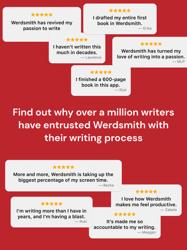 ‎Werdsmith: Writing App Capture d'écran