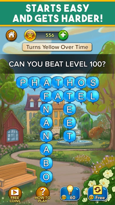 Word Balloons Word Search Game Screenshot